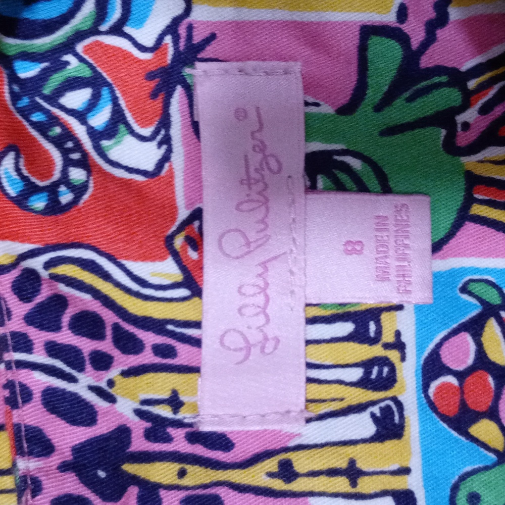 🌈VERY RARE Lilly Pulitzer🌈- Girl's "Partyland Patch" Shift Dress - Picture 4 of 16